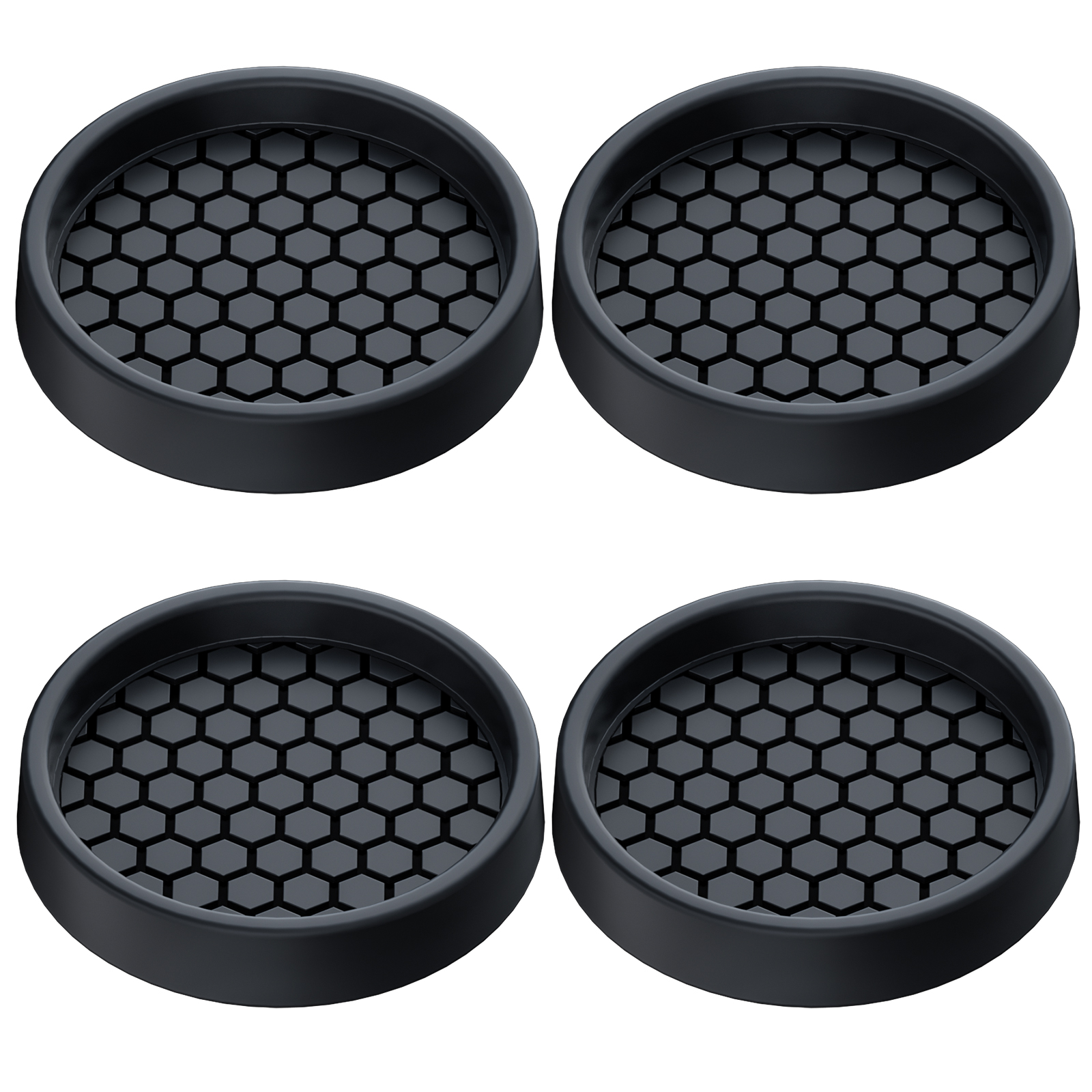 4 pièces rondes en caoutchouc meubles roulettes tasses anti-dérapant meubles sous-verres bois franc protecteurs de sol pour canapé chaise Table lit: Bronze