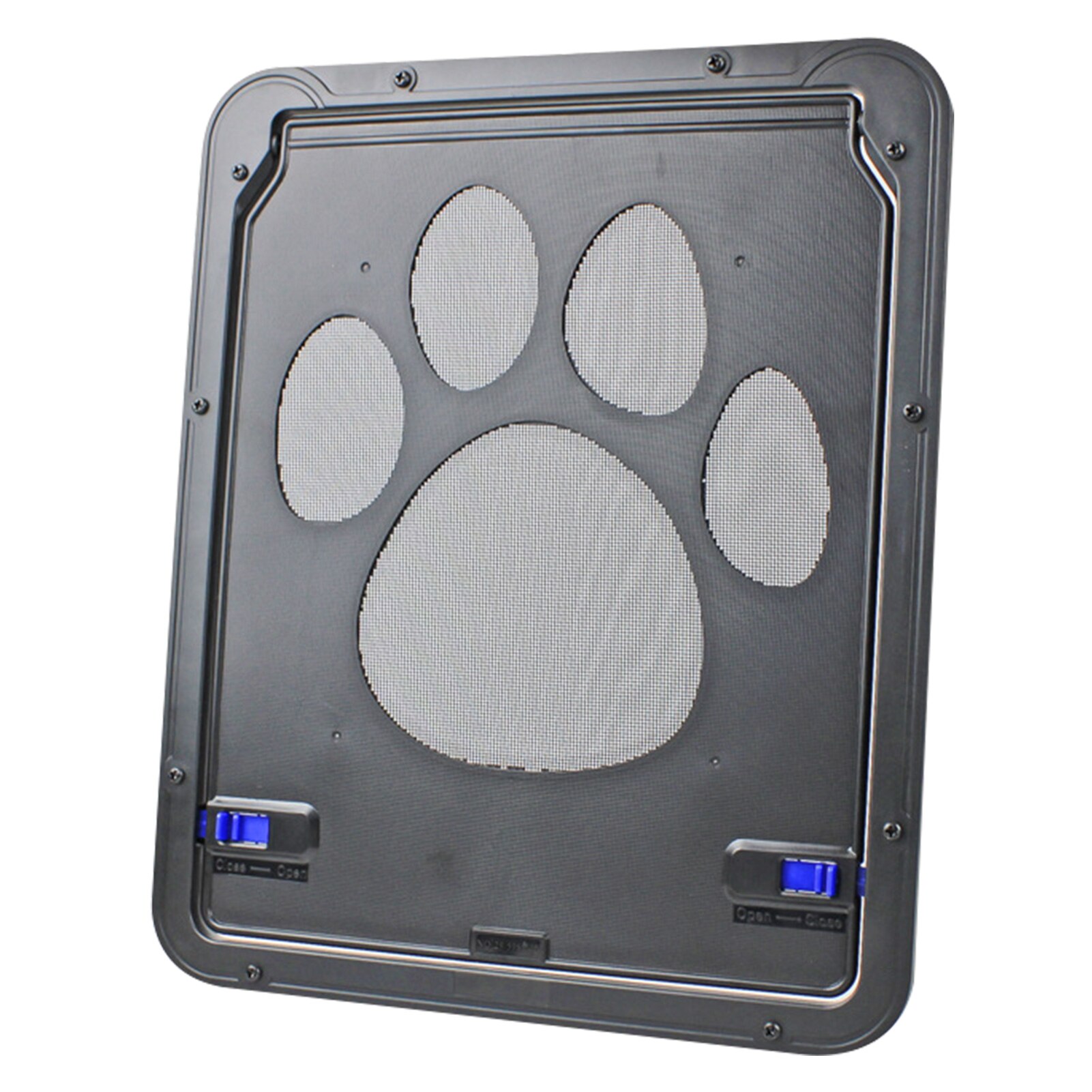 Pet Screen Door Cat Door Sliding Screen Pet Door with Magnetic Flap Lock Dogs Cats House Enter Window Gate for Small Cats Dogs