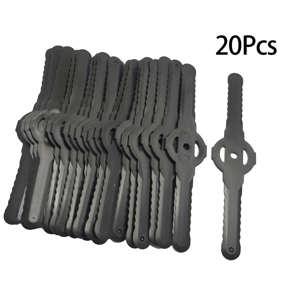 20pcs/lot Brush Cutter Blade Plastic Grass Trimmer Head Blades Electric Lawn Mower Garden Brushcutter Spare Parts