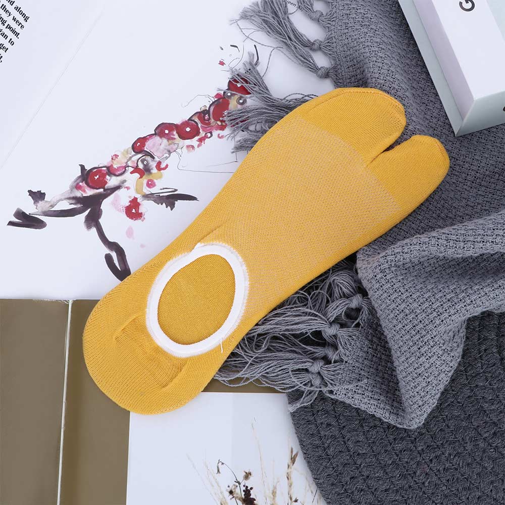 1 paar Lente Teen-splitting twee tenen Sokken Katoen Japanse Boot Sokken Vrouwen Print Twee Vinger Sokken Warmer grappige Sokken