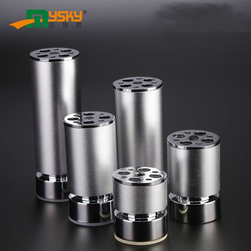 Round cupboard foot aluminum alloy kitchen cabinet furniture foot TV cabinet leg table foot high foot adjustable sofa foot pad s