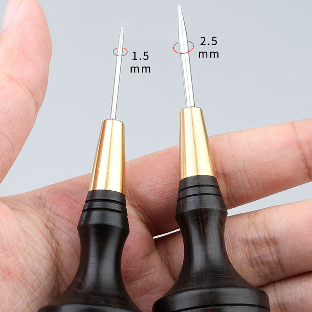 Awl for Repair Leather Shoe Sewing Cobbler Tool DIY Craft Straight Curved and Hole Hook Needle Bodkin Bradawl Piercer Stab Awl