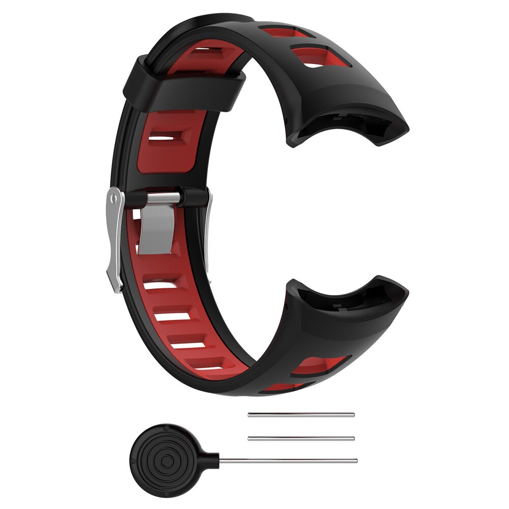 Bracelet de montre universel en Silicone pour SUUNTO Quest M1 M2 M4 M5 série M, bracelet de montre intelligente, accessoires, directe: Black