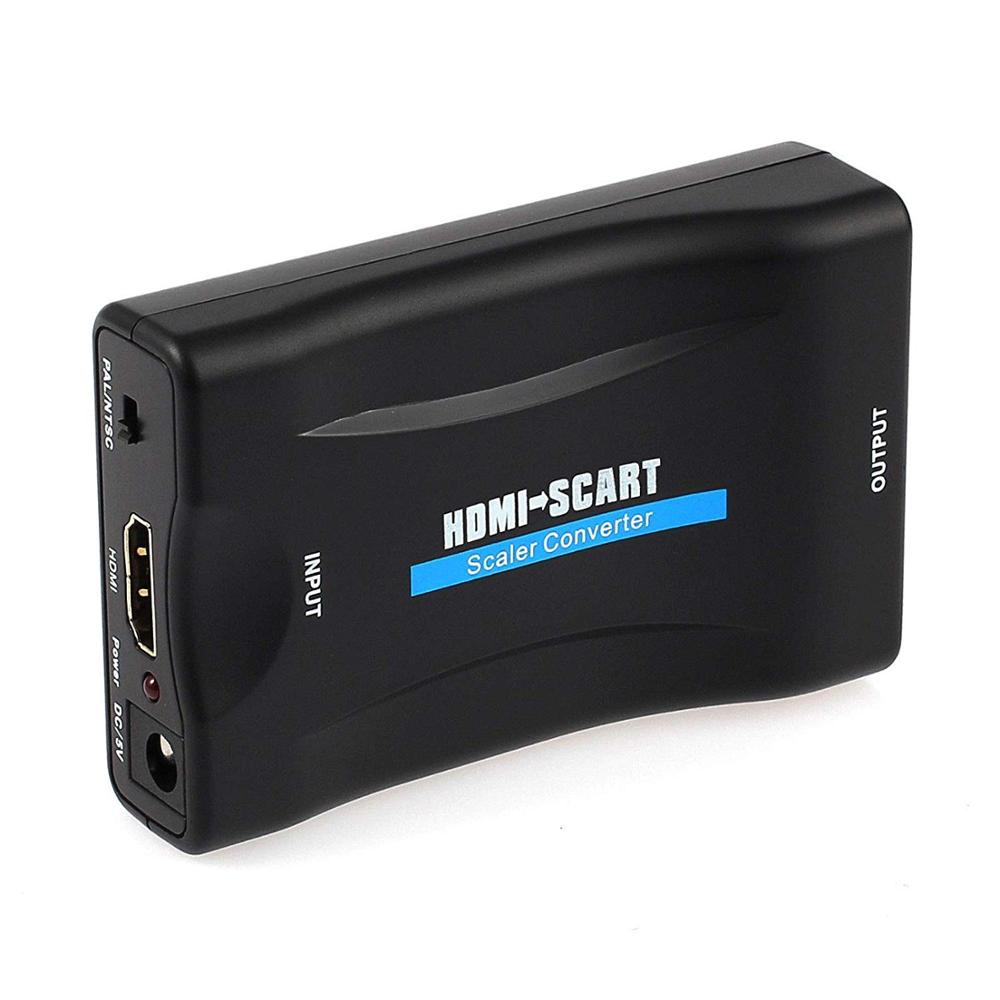 Hdmi Naar Scart Converter Adapter 1080P Hdmi-ingang Scart Uitgang Adapter Voor Sky Blu-ray Speler Hdtv Xbox Dvd