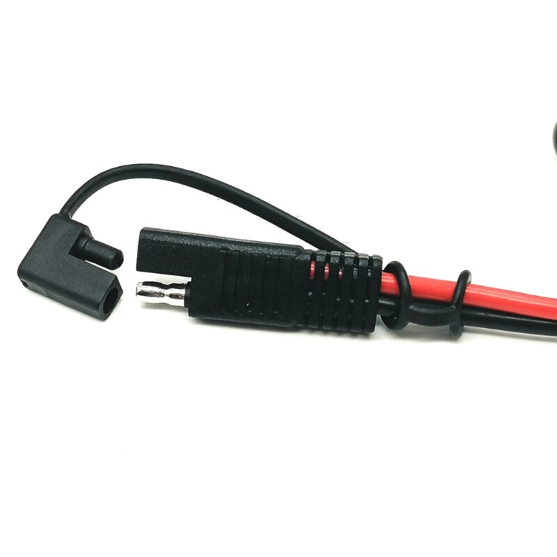 Waterproof and Dustproof Cover SAE Adapter SAE Connectors 12AWG Cable，for Pre-Wired RV Boat Charge Battery Solar Panel-30cm/11.8