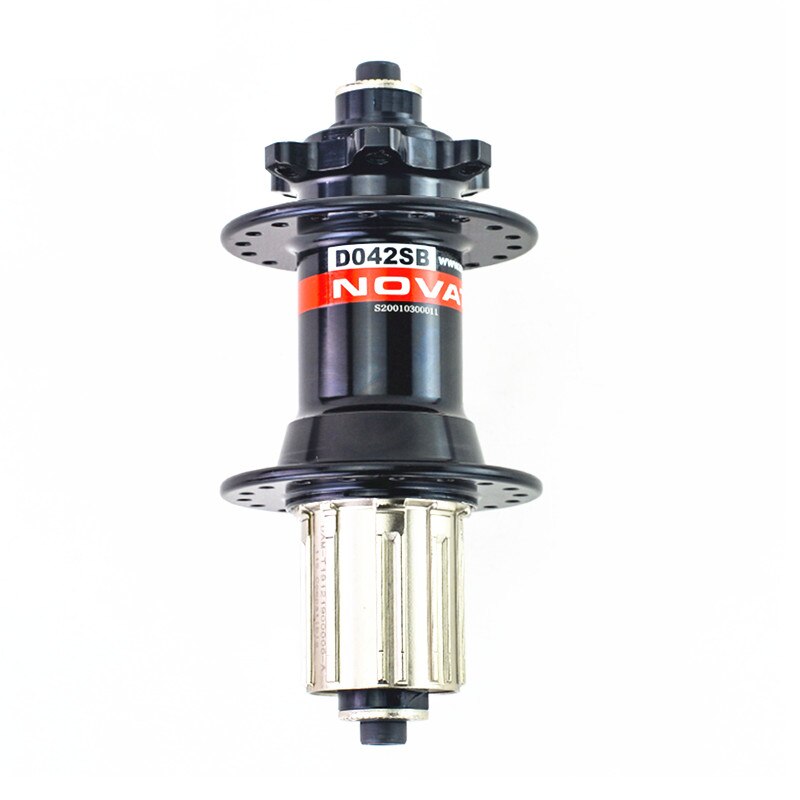 NOVATEC D042SB Front and Rear Hub Mountain Bike Disc Brake Card Bearing Palin Shaft 32/36 Hole Brand Original