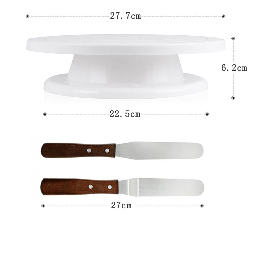 40 Delige Set Taart Decoreren Draaitafel Draaitafel Set Cake Mond Zak Bakken Tool