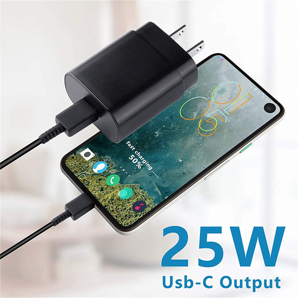Usb 25w -laturi tyypin c pikalatauspuhelimen virtalähde samsung galaxy  s22 s21 s20 qc3.0 note 20 a52 a71 -puhelimen laturiin