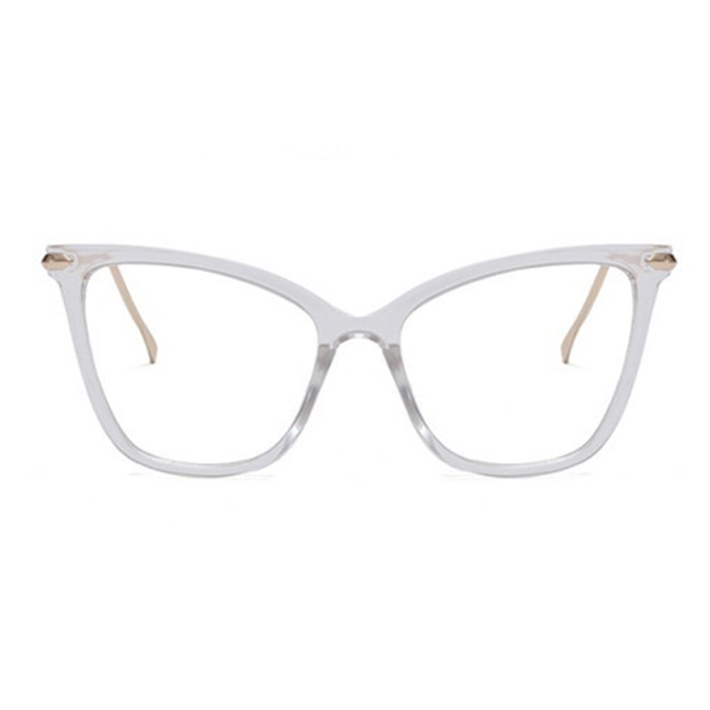 1 Paar Oversized Cat Eye Bril Vrouwen Bril Brillen Retro Cat Eye Bril Brillen Decoratieve Glazen: C3