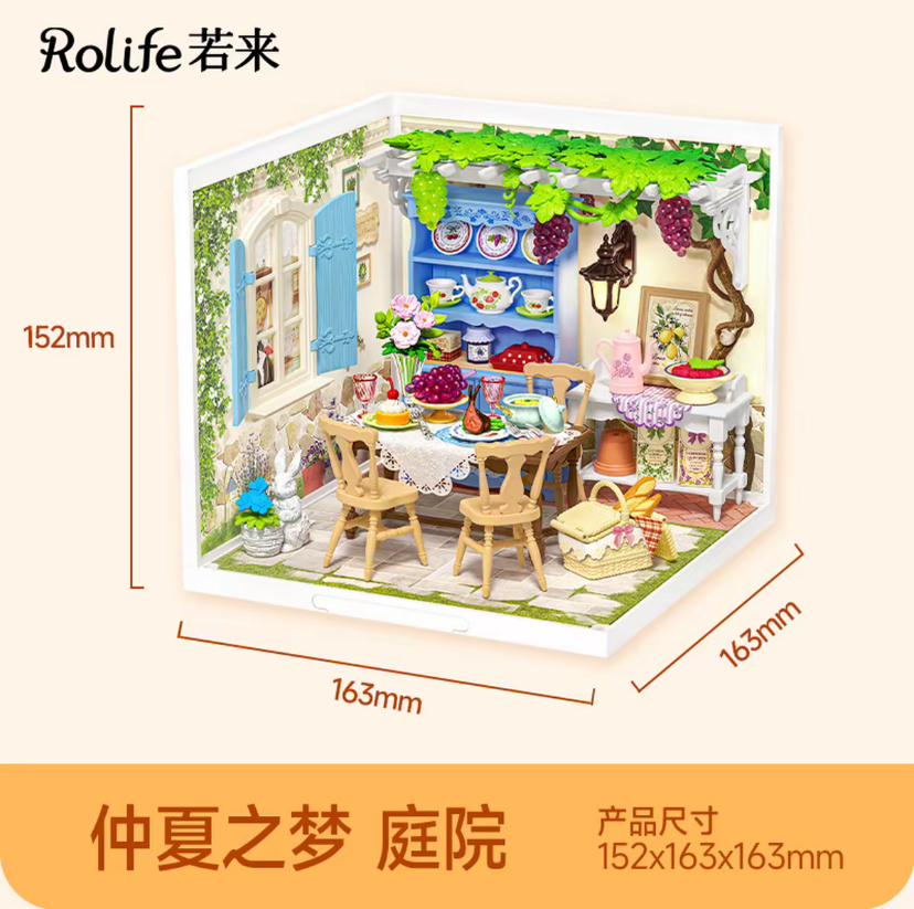 DW023 DW024 DW025 models DIY mould building house kits for Christmas: green