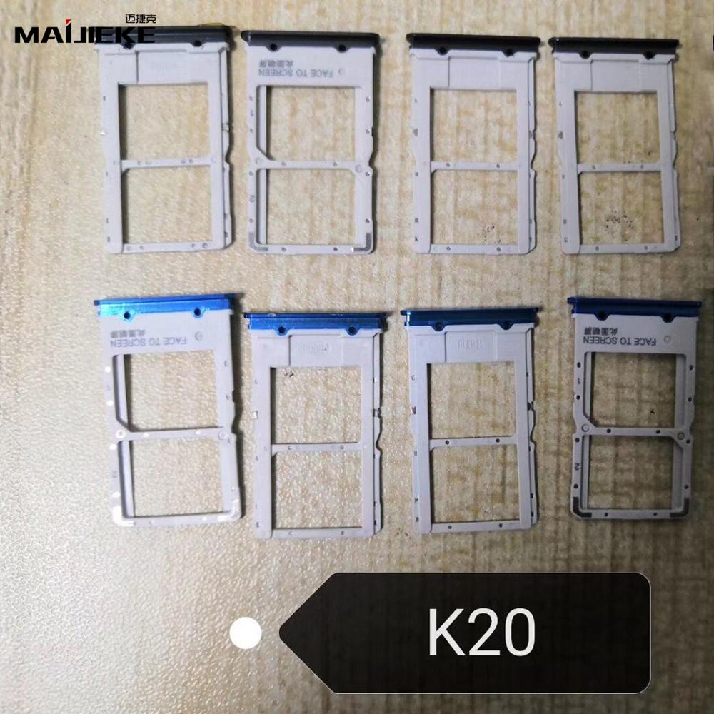 5 Xnew Sim Card Holder Slot Tray Voor Xiaomi Redmi K20 Pro Sim Kaart Lade Voor Redmi K20 Zwart Blauw gratis Eject Pin