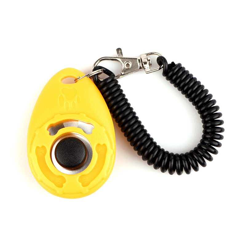 Leverantörer tränare hundträning klickerhund träning justerbar rem doggy train click silbato perro hundutrustning qjj 60 gxl