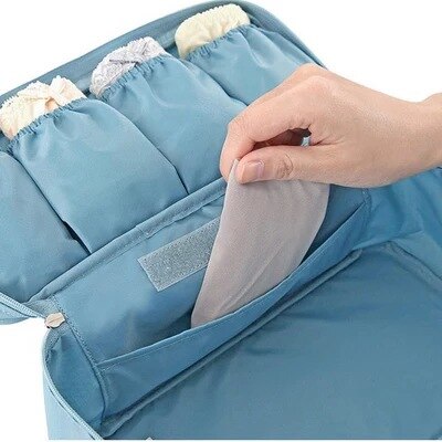 Cosmetische Ondergoed Organizer Lingerie Bh Reistas Multifunctionele Pouch Zip Gevallen Kleding Beha Doek Art Pouch Koffer