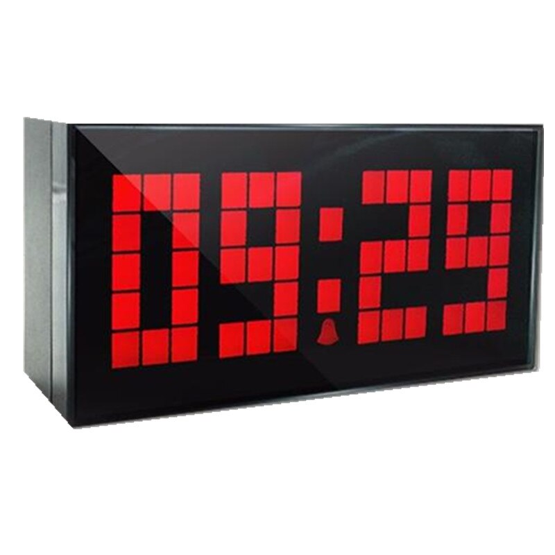 Digitale klok groot groot jumbo led snooze wandklok bureauklok led klok digitale thermometer datum binnenklok kalender: Rood