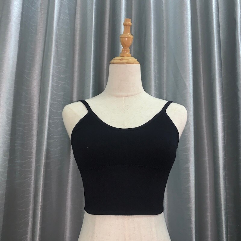 latin dance wear top dress basic practice wear U back top wear with detachable bra dance sport wear basic black