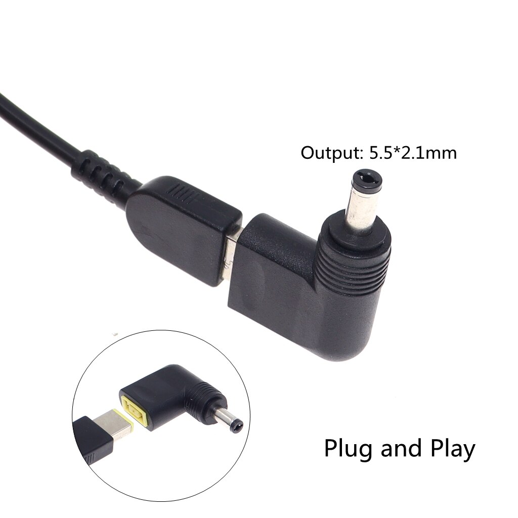 Laptop Dc Adapter Vierkante Vrouw Naar 7.9X5.5Mm 5.5X2.5Mm 4.0X1.7Mm 5.5X2.1Mm Male Dc Stekker 90 Graden Connector