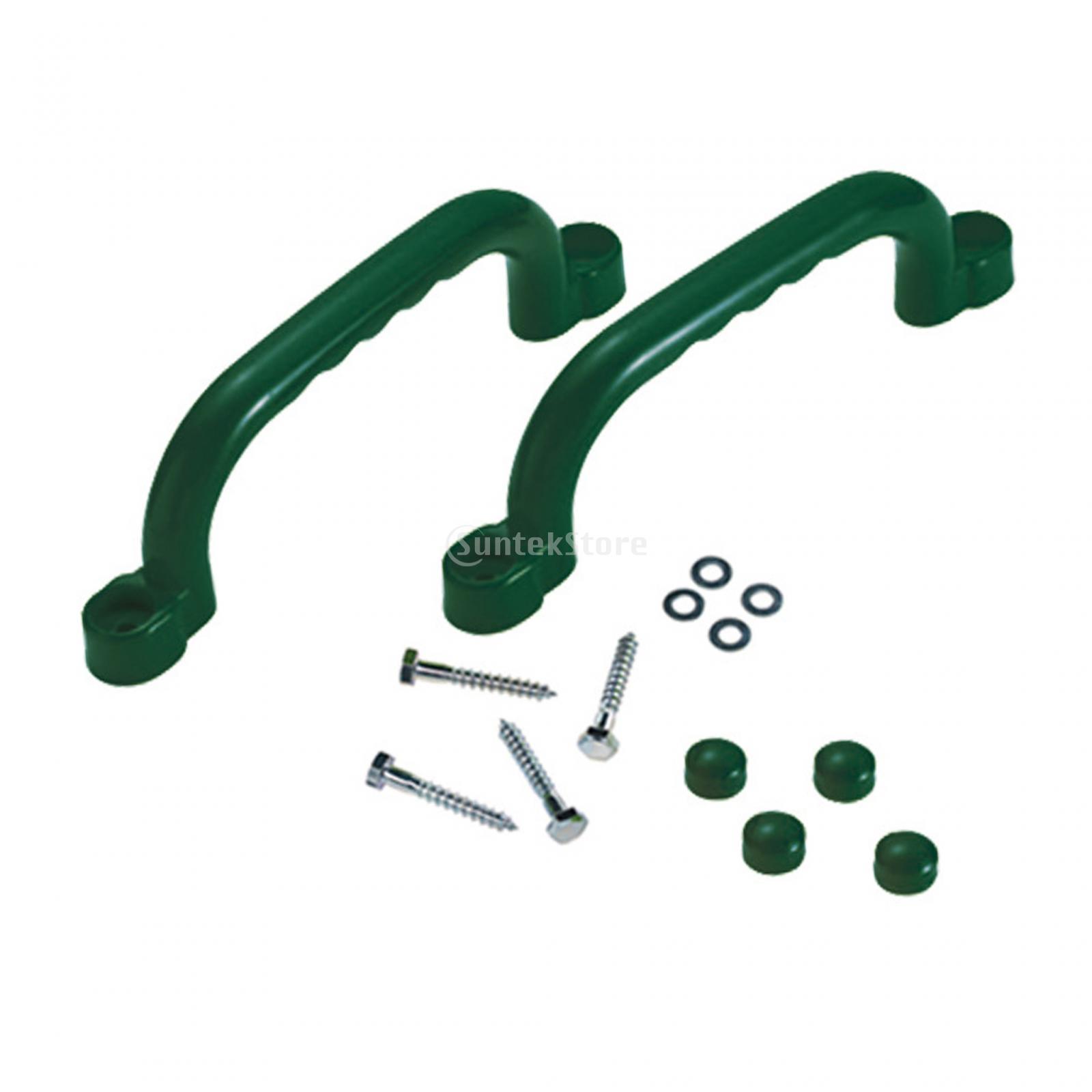 2Pcs Playground Accessories Play Playhouse Grab Handle Bars Playroom Ladder Handles for Jungle Gym Backyard Playhouse Treehouse: Burgundy