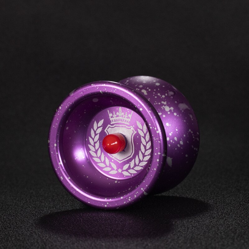Magicyoyo Aluminium Legierung Proffesional Yoyo High-speed Nicht Mehr Reagiert Yoyo 1A 3A 5A String Trick Yoyo Spielzeug für Kinder Kinder erwachsene: Crown-Purple