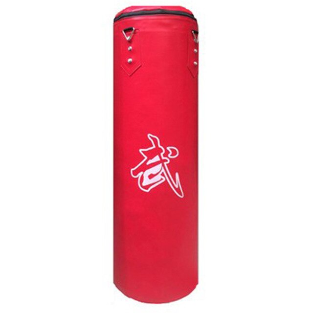Punching Bag Training Boxing Bag Hook Hanging Kick Muay Thai Sanda Punching Bag Sandbag Punching Bag Empty Core: Red 60cm