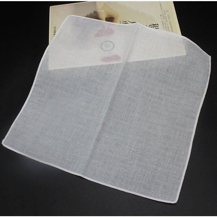 5pcs 10pcs Cotton Handkerchief Square Pocket Solid Handkerchief Women Wedding Portable Towels zakdoeken fazzoletto mendil hanky: 10PCS