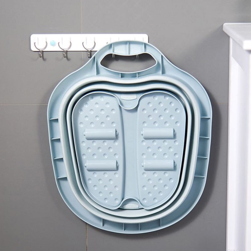 Przenośne wanny składane stóp moczenie wiadro piany masaż wiadro gospodarstwa domowego sauna wanna Pedicure wanna plastikowe składane