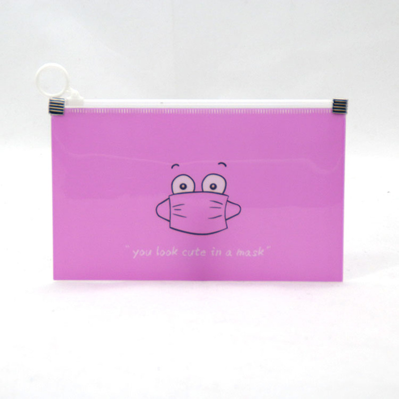 Bolsa portátil para guardar mascarillas, caja de almacenamiento de máscaras faciales, a la , 8 unidades: 1 pc purple