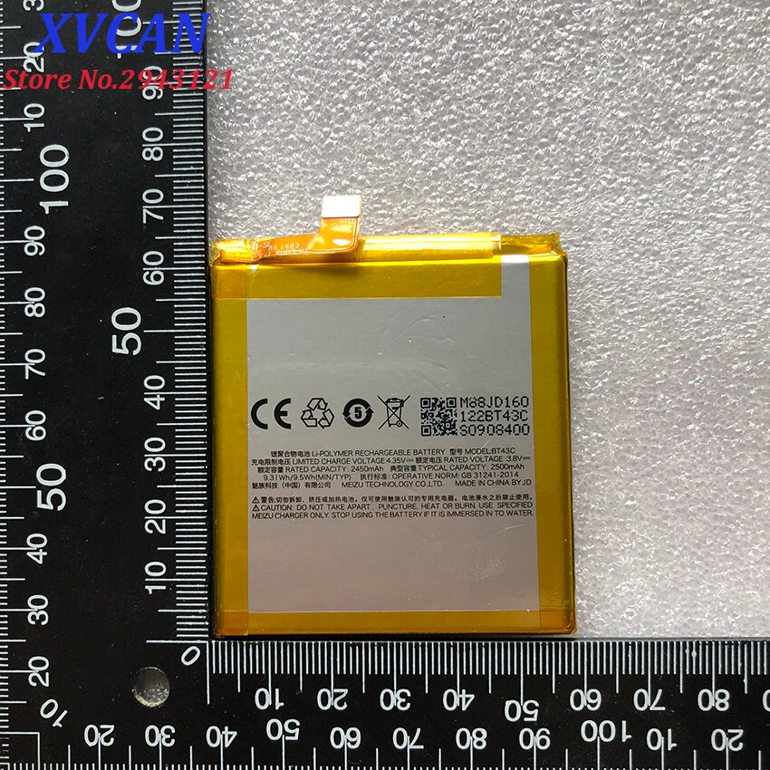 Meizu M2 Mini Batterij BT43C 2450Mah Batterij Onderdelen Vervanging Voor Meizu M2 Mini Smart Telefoon