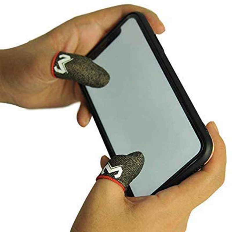 Elastic Touch Screen Finger Sleeve Seamless Breathable Anti-Sweat Finger Cot for Mobile Phone Game GDeals