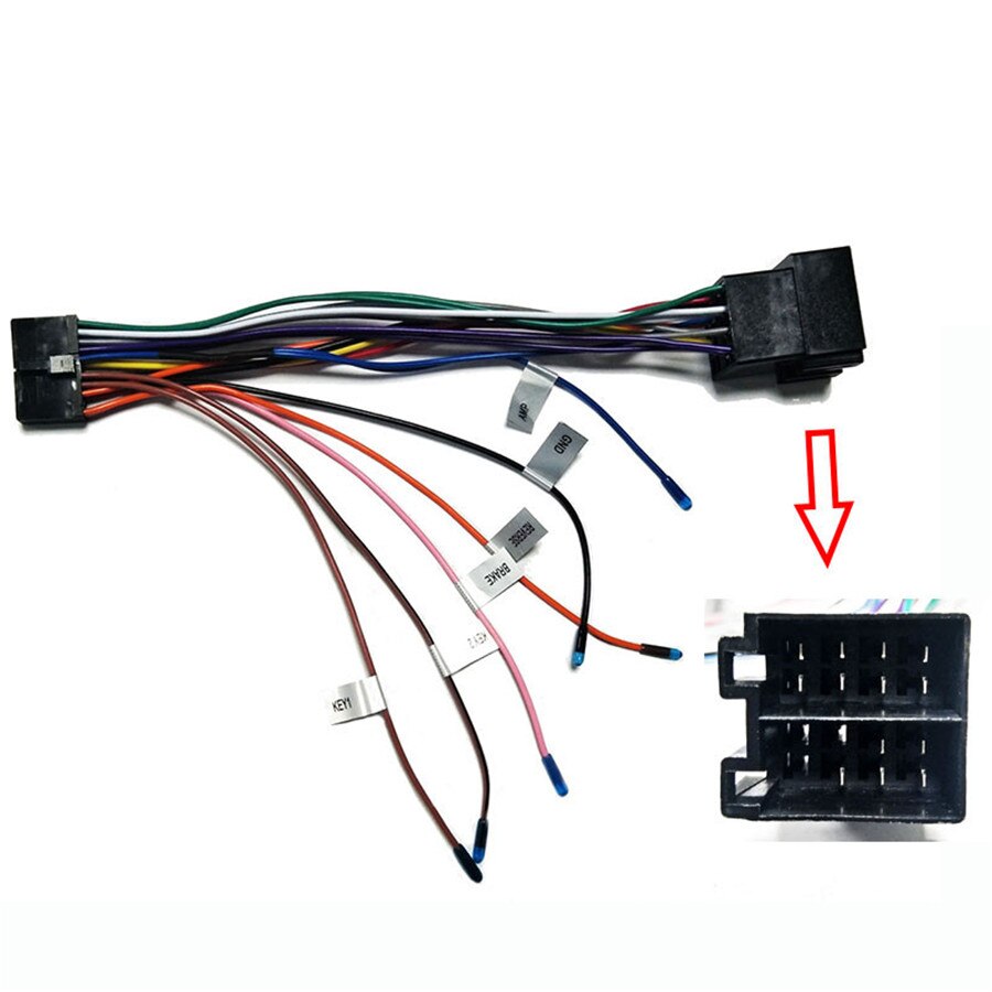 Car Stereo Universal Android Power Cable Harness ISO Suitable for Toyota for Nissan Model For Panlelo Radio