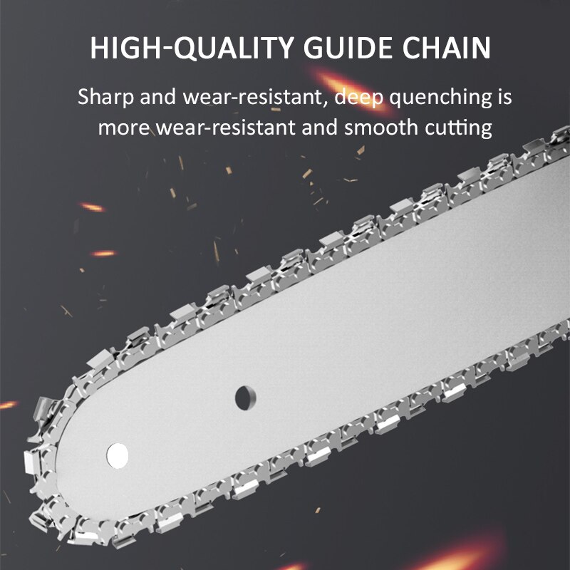 48V Portable Electric Pruning Saw Cordless Woodworking Electric Saw Garden Logging Mini Electric Chain Saw with 2 Battery