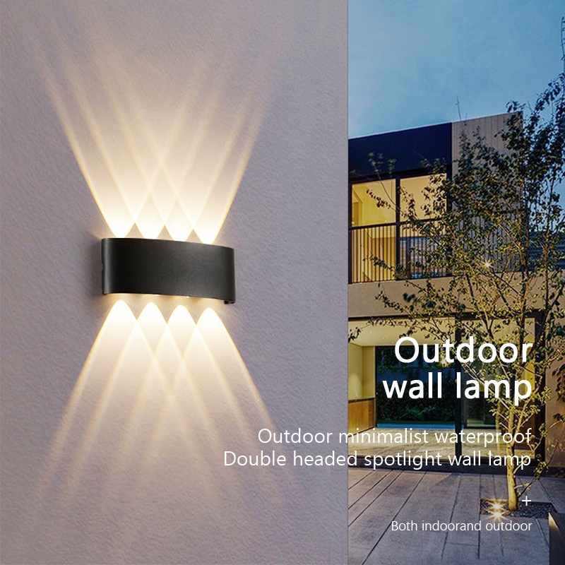 LED op en neer verlichte wandlamp waterdichte binnenwandlamp slaapkamer woonkamer gang binnen- en buitenverlichting