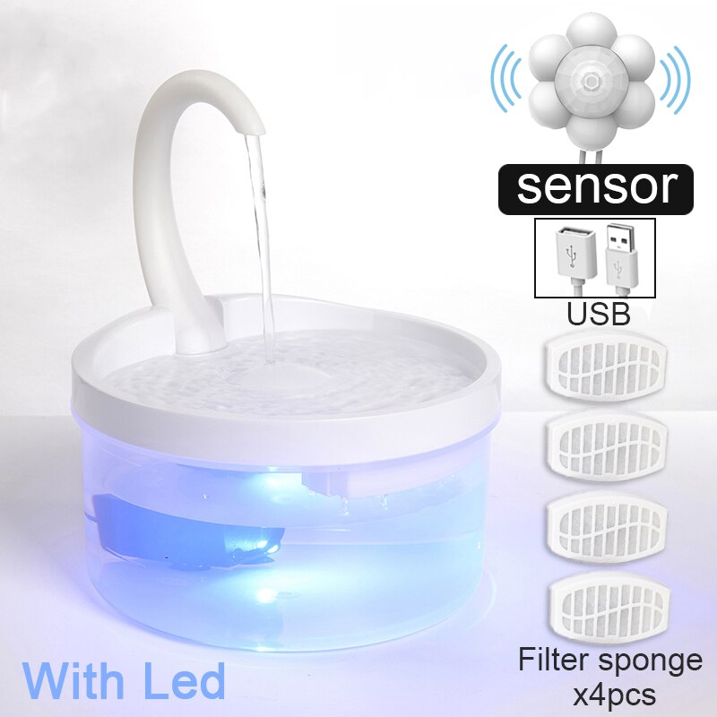 2L Cat Water Fountain Filter Automatic Sensor Drin... – Vicedeal
