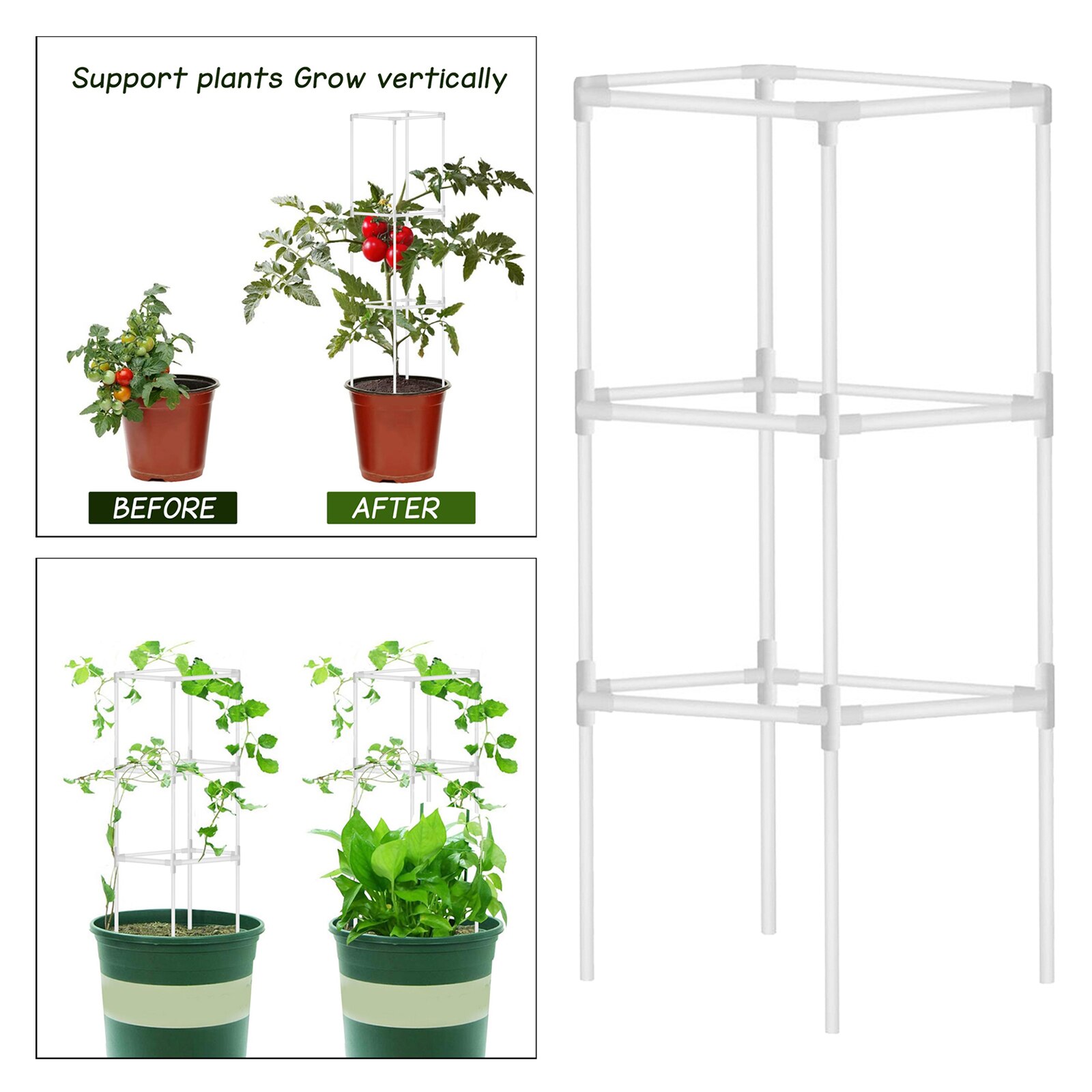 Indoor Plant Trellis Set Climbing Garden Tomatoes Supports for DIY Climbing