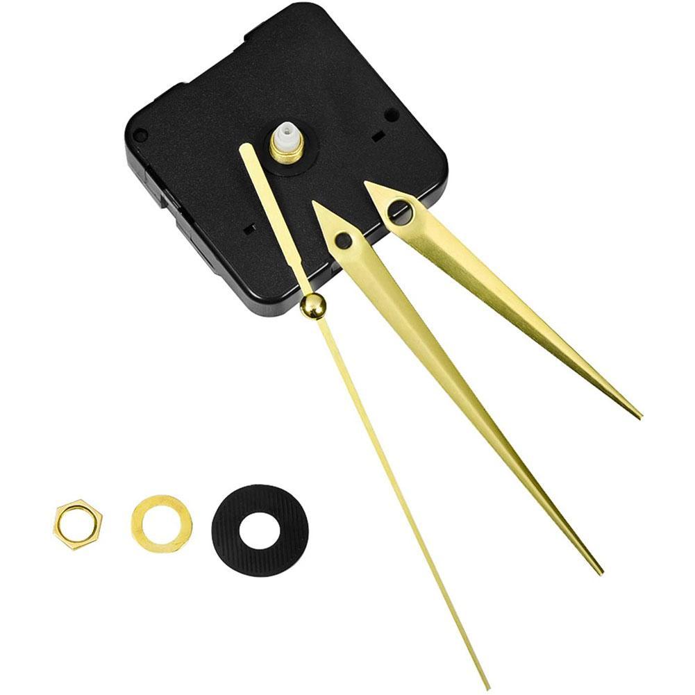 Golden color Silent Large Wall Clock Quartz Clock Movement Mechanism Hands clock Repair Tool Parts Kit Set DIY Clock movement