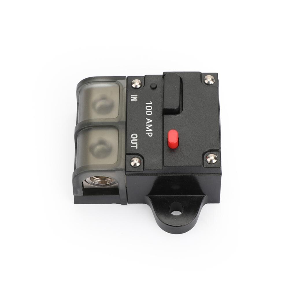 Areyourshop Automatic Circuit Breaker 100A 200A 250A 300A Manual Reset Inline Terminal Block Marine Car