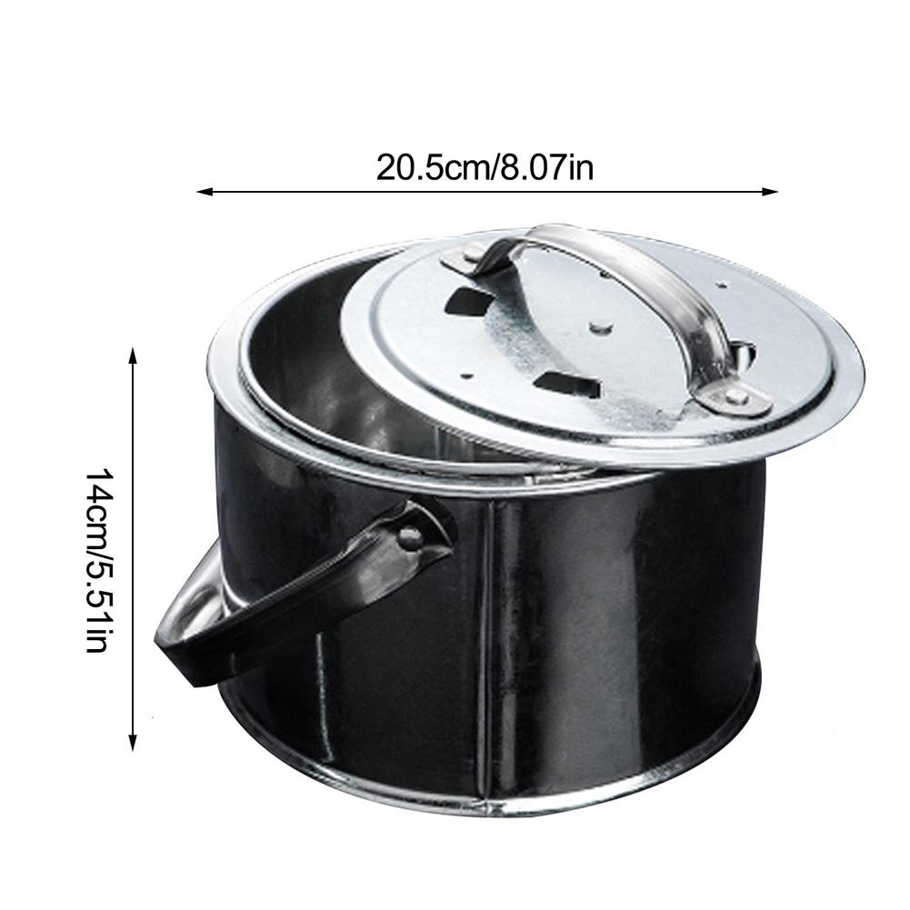 Outdoor Fire Pit Stainless Steel Heater BBQ Grill Firepit Bowl