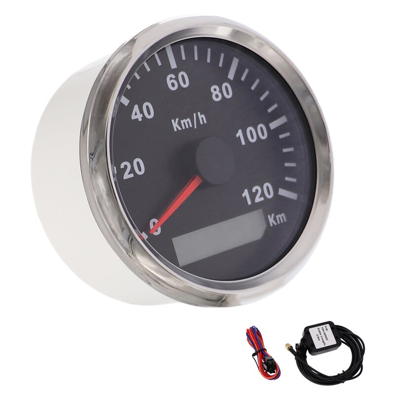 85 Mm Superieure Digitale Snelheidsmeter Gps Speed Gauge Kilometerstand 200KMH 120KMH Voor Atv Utv Motorfiets Marine Boot