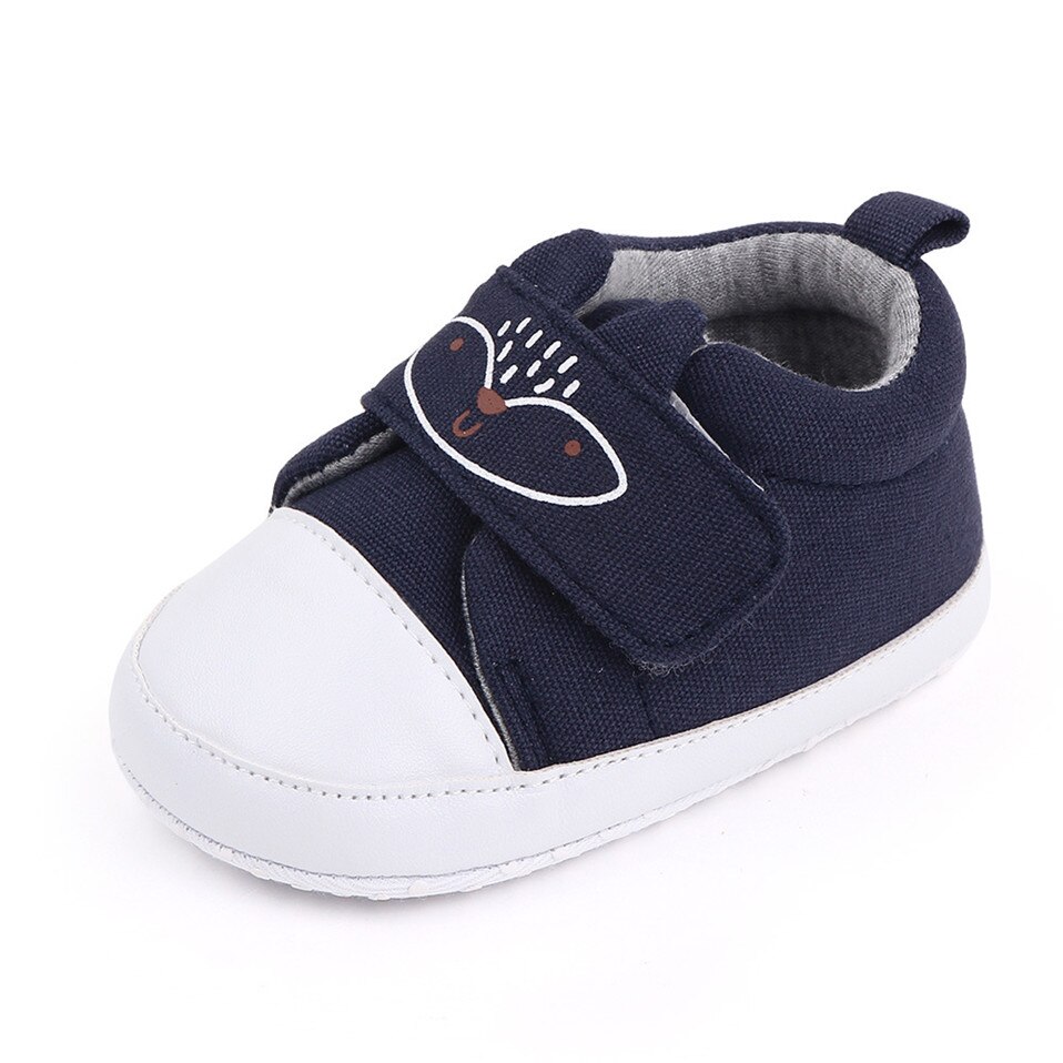 First Walkers Baby Shoes For Toddler Bebes Boys Girls Cute Non-slip Soft Bottom Shoes Spring & Autumn kids Walkers: Navy / 11