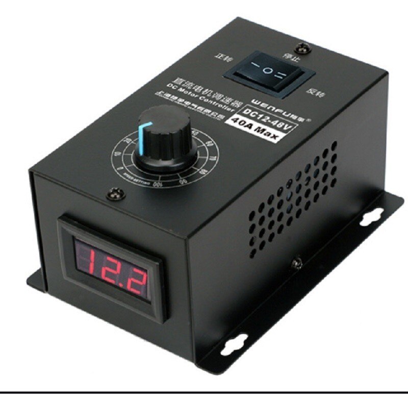 12V 24V 36V 48V DC motor speed controller stepless speed regulation PWM motor variable forward and reverse