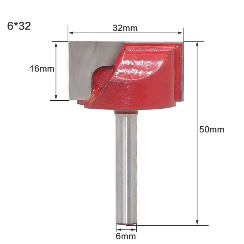 6mm skaft träfräs gravyr kniv skaft fräs bitfräs fräsar träkapning för kvarn träbearbetningsverktyg 10mm-32mm: No9 6 x 32