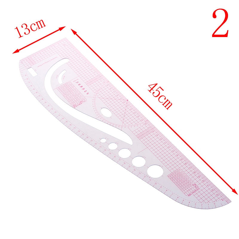 1pc Super Soft Plastic Curve Ruler Drawing Tailor Ruler Yardstick Sewing Tools Accessories , 2pc chalk pen