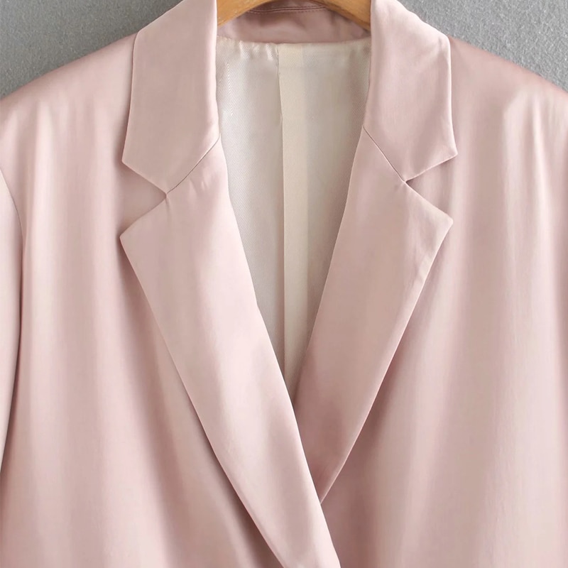 Forår efterår kvinder ol kontor todelt sæt smarte blazer jakke frakke+elastiske bukser jakkesæt afslappet løse toppe outfits kvindeligt kostume