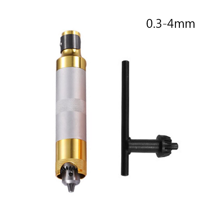 Rotary Angle Grinder Attachment Flexible Flex Shaft +Drill Chuck Handpiece For Power Electric Drill Tool: Gold 0.3-4mm