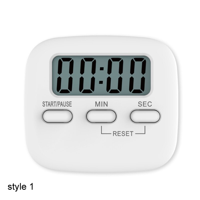 Student Timer Kitchen Gadgets Magnetic Timer Count UP Alarm Clock Reminder LCD Digital Kitchen Countdown Cooking Tools: style 1