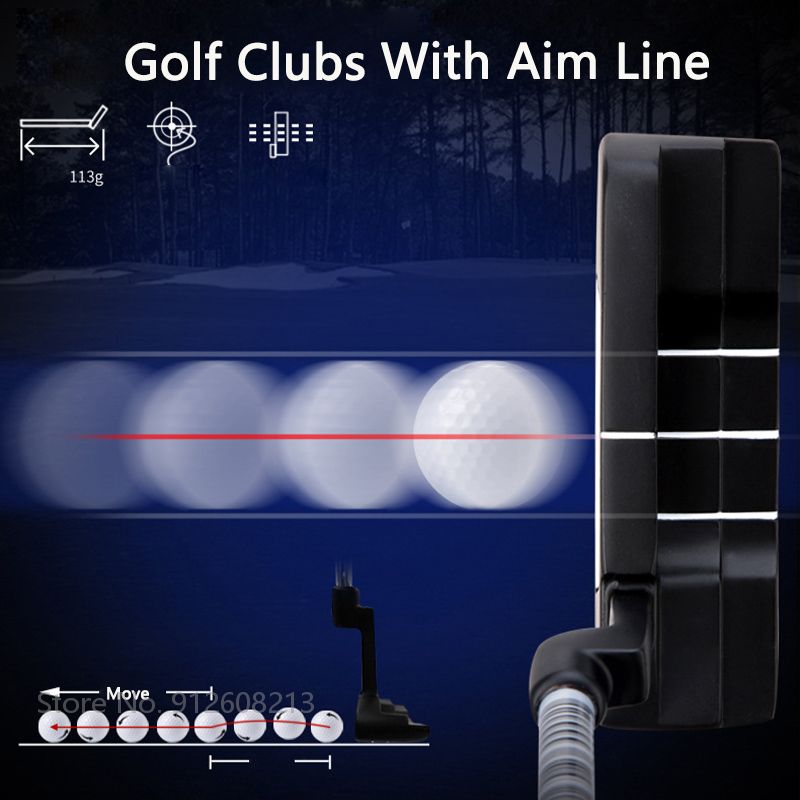 PGM Golf Clubs for Men Golf Iron Putter with Aim Line Stainless Steel Shaft Mens Integrated Cnc Milling Golfing Accessories