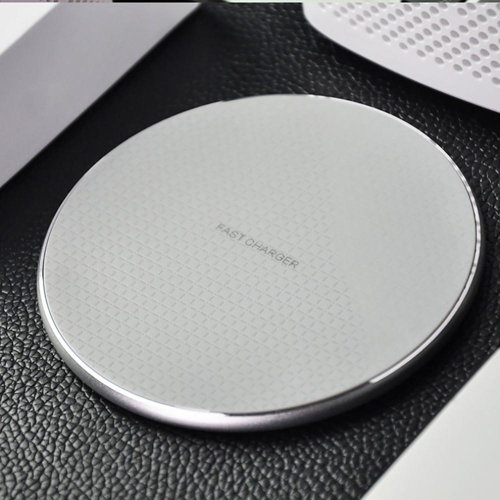10w K8 rond métal sans fil chargeur téléphone portable efficace Induction chargeur sans fil chargeur