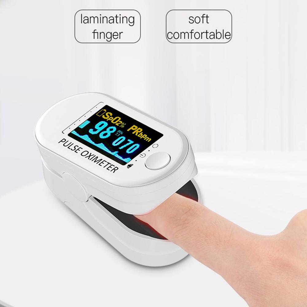 Fingertip Oximeter Finger Clip Oximeter Finger Pulse Monitor Oxygen Saturation Monitor Heart Rate Meter Without Battery