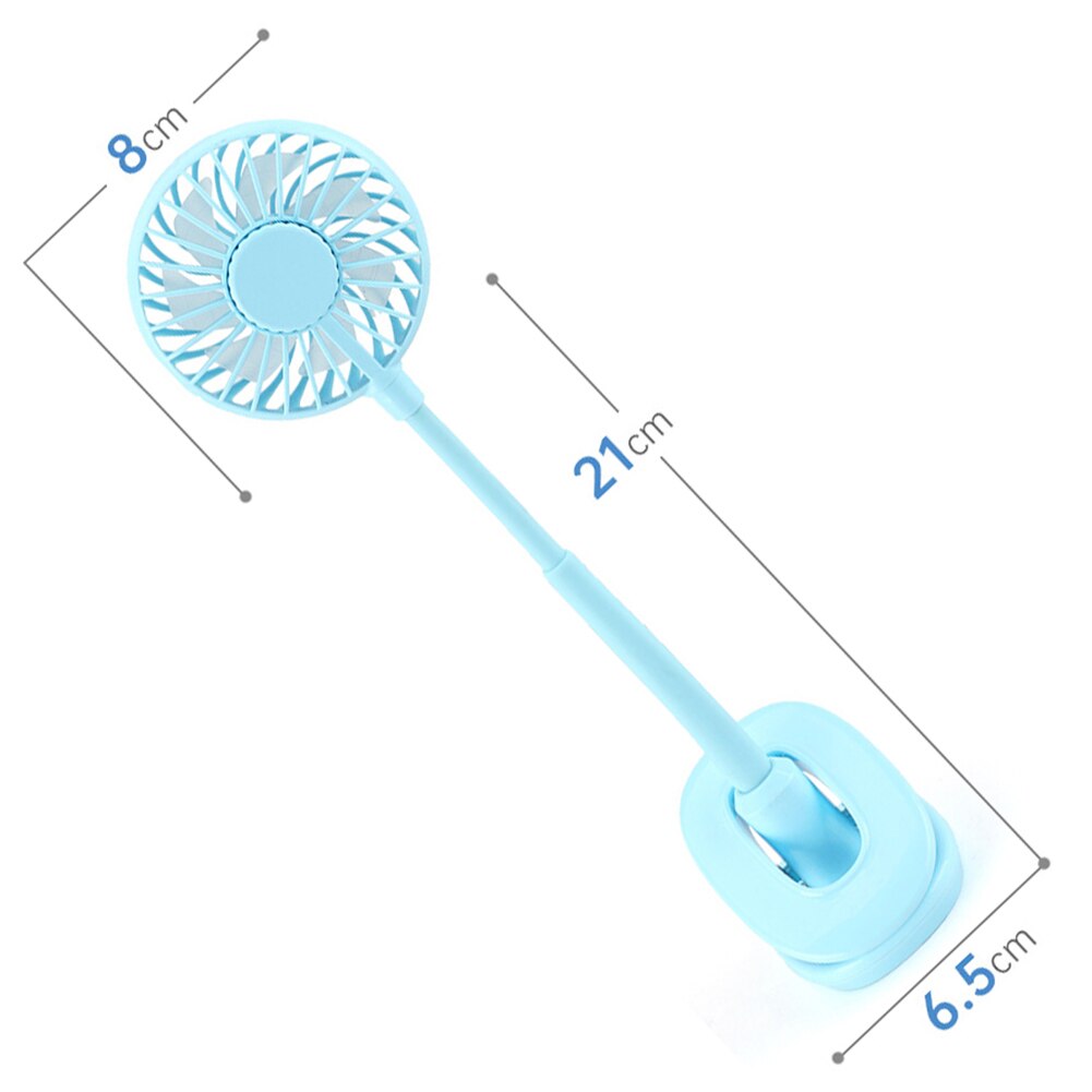 Portable Mini Clip Stroller Fan 3 Speeds Settings Flexible Bendable Usb Rechargeable Battery Operated Quiet Desk Fan For Home