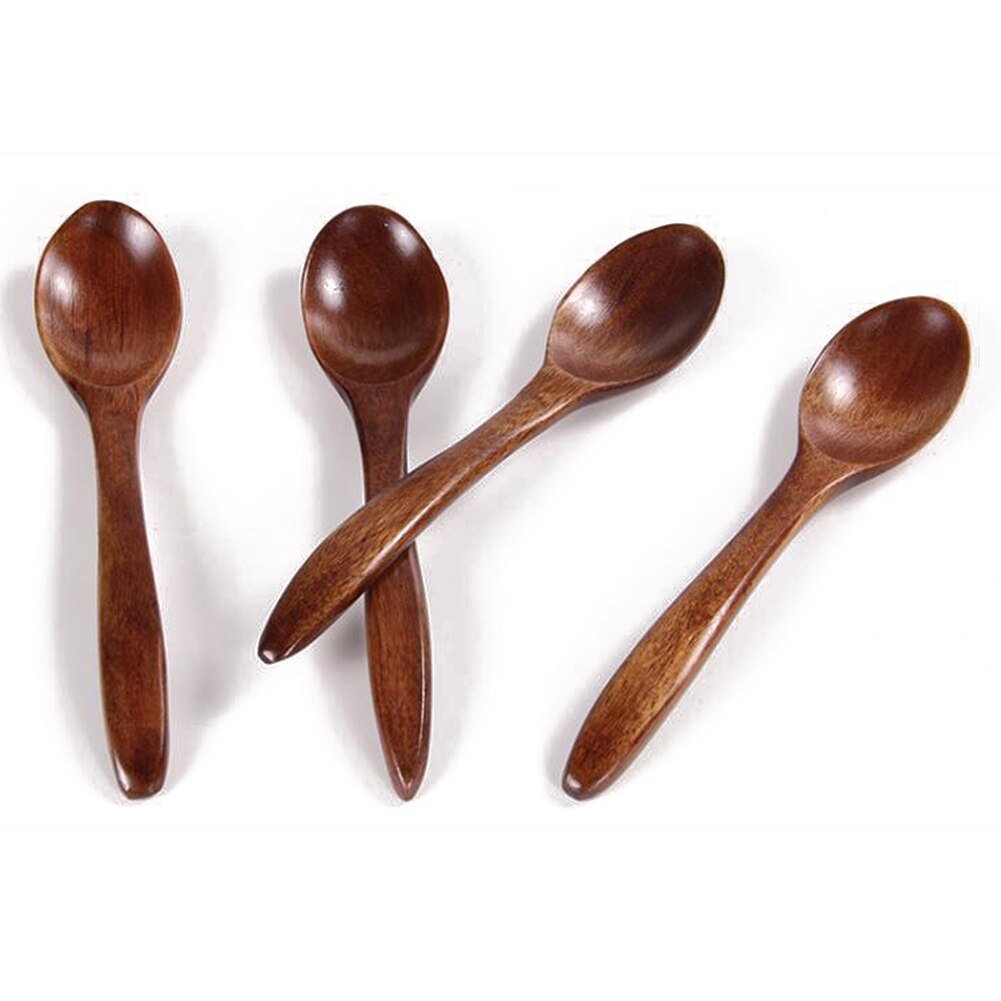 14cm Japanese Wooden Spoon Tableware Edible Stirring And Stirring Cooking Tool Long Handle Spoon With Kitchen Cooking Utensils
