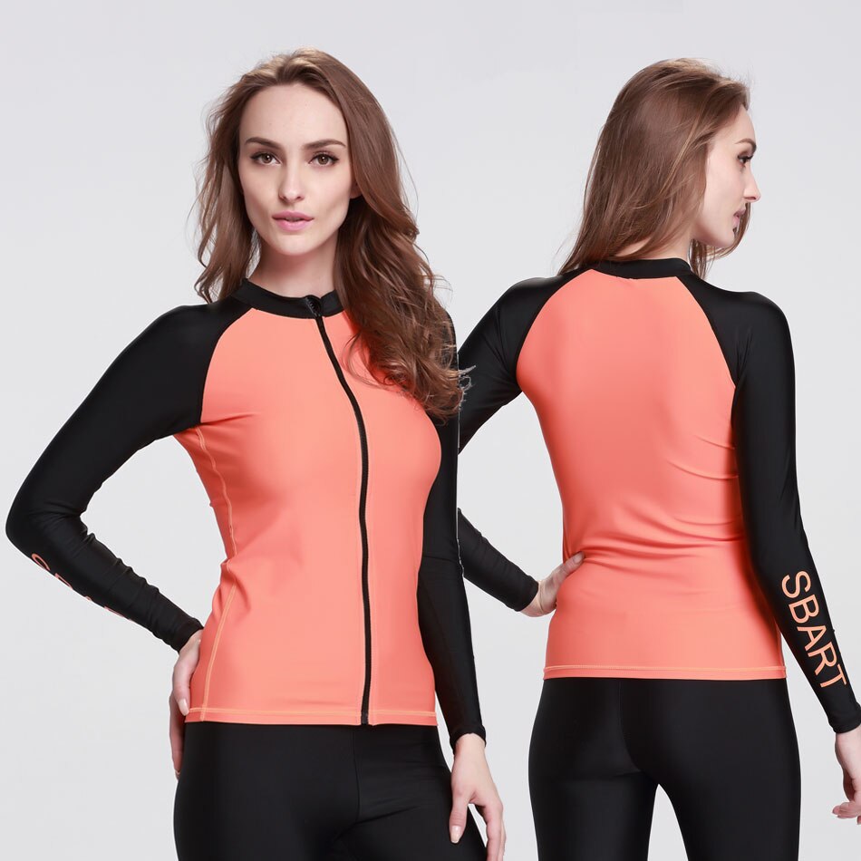 Uv kvinder rash guard skinny lange ærmer t-shirts uv solbeskyttelse kvinders basic skins crew rashguard top: Sn22 / S